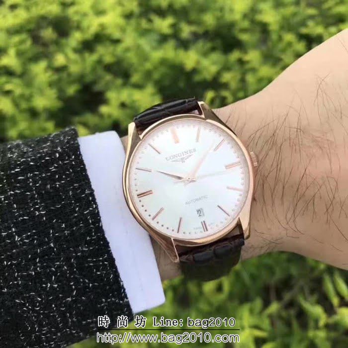 LONGINES浪琴 最新作品 精緻款男士腕表 WSS0492